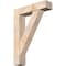 Ekena Millwork Traditional Block Smooth Bracket w/ Offset Brace, Douglas Fir, 7 1/2"W x 32"D x 44"H BKT0806X32X44TRA05SDF - alternate 1